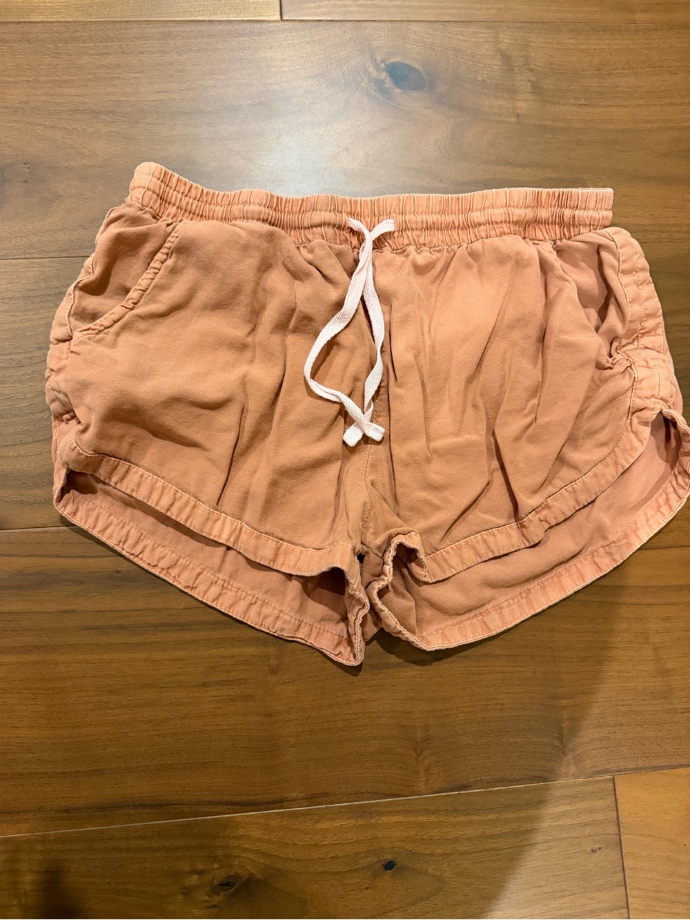 Billabong Peach Drawstring Athletic Shorts